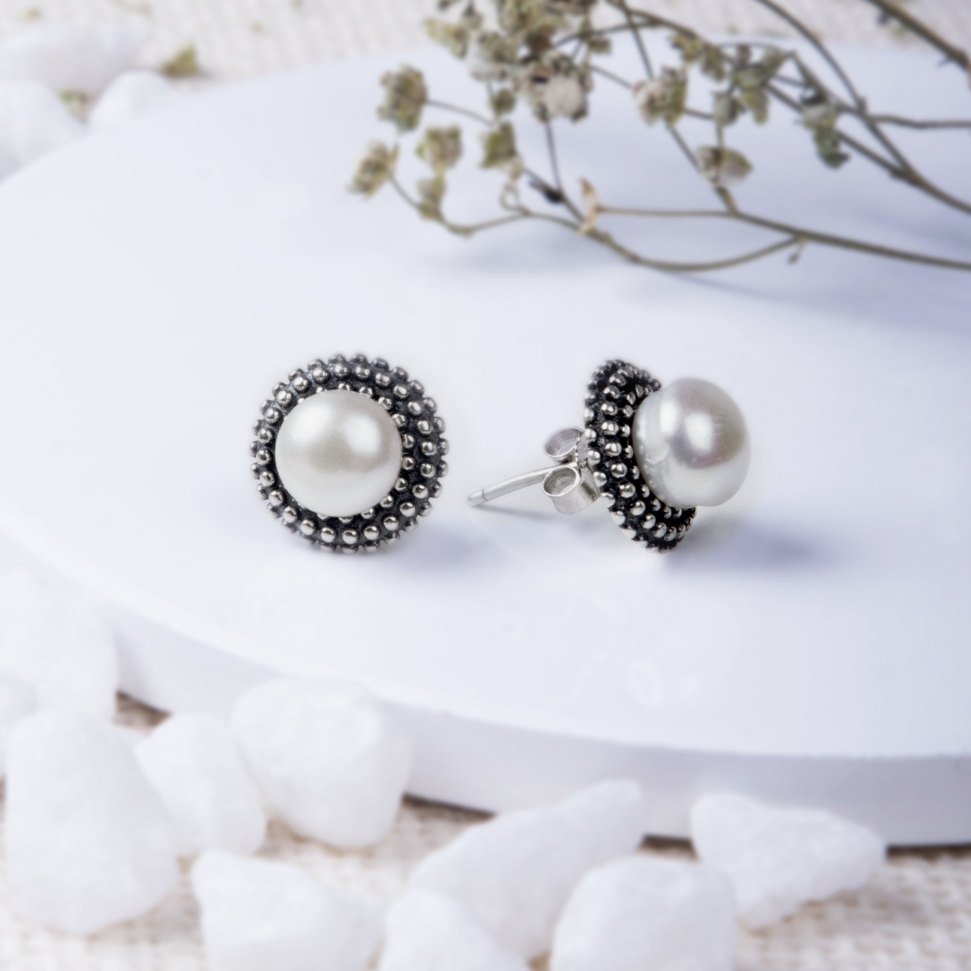 Buy White Earrings for Women by Estele Online | Ajio.com